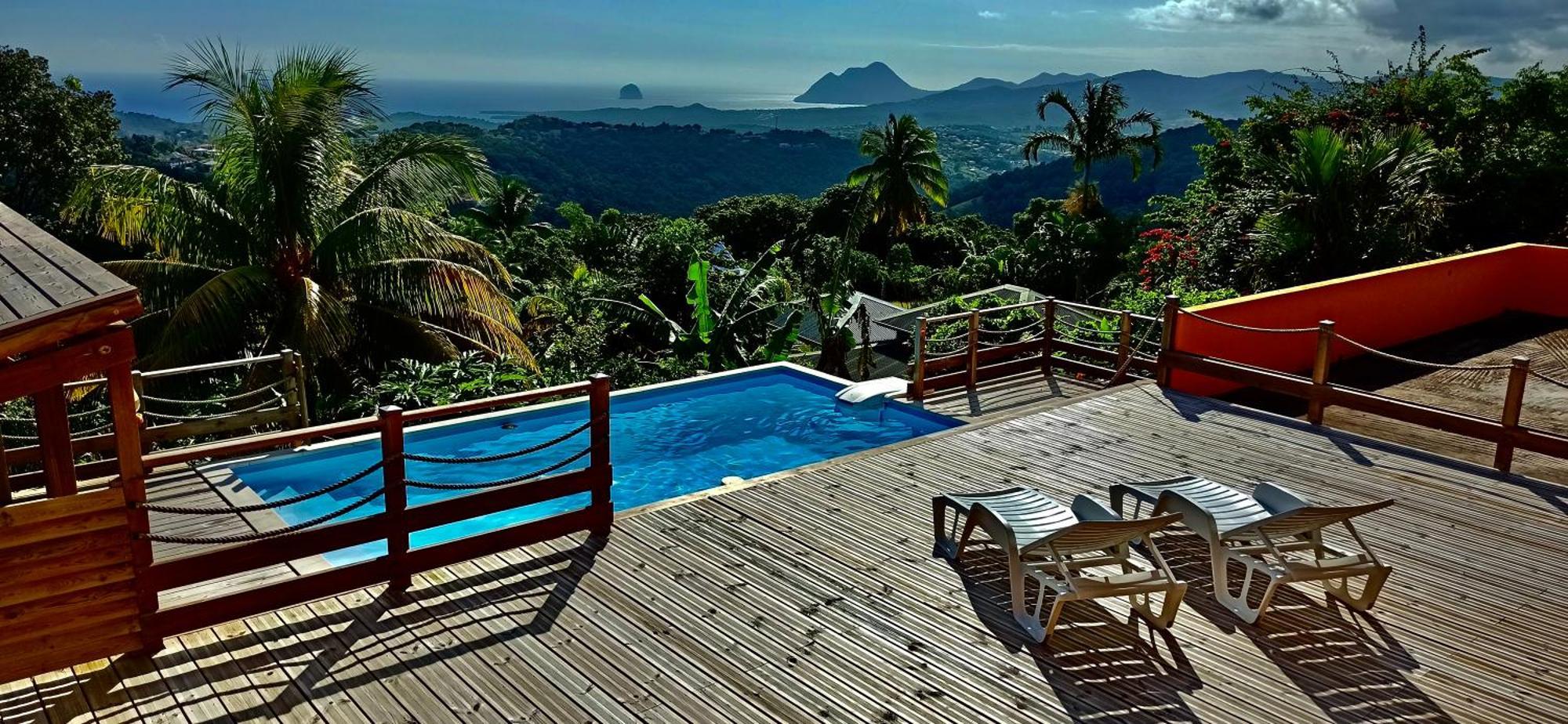 Villa Cosaroe 6-14 Pers Piscine Et Superbe Vue Mer Panoramique Riviere-Salee Exterior foto